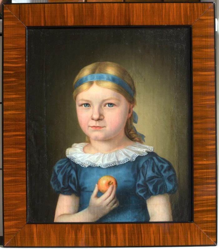 Gemälde „Mädchenbildnis“ (nach der Restaurierung)